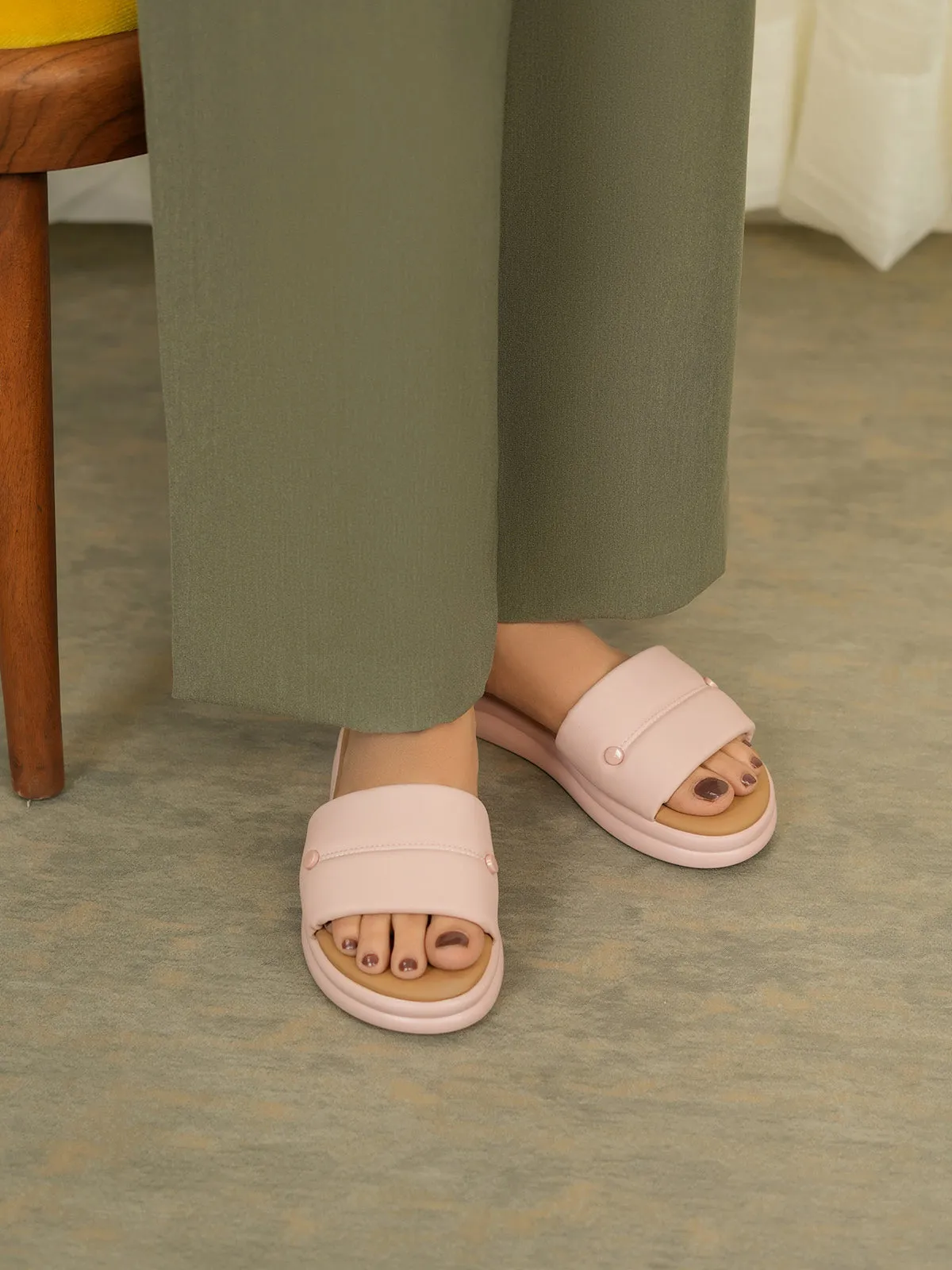 Womens "BARDOT" Super Soft Casual Slippers