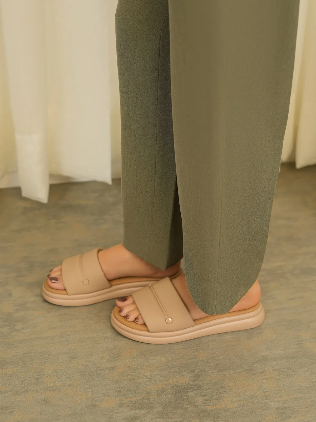 Womens "BARDOT" Super Soft Casual Slippers
