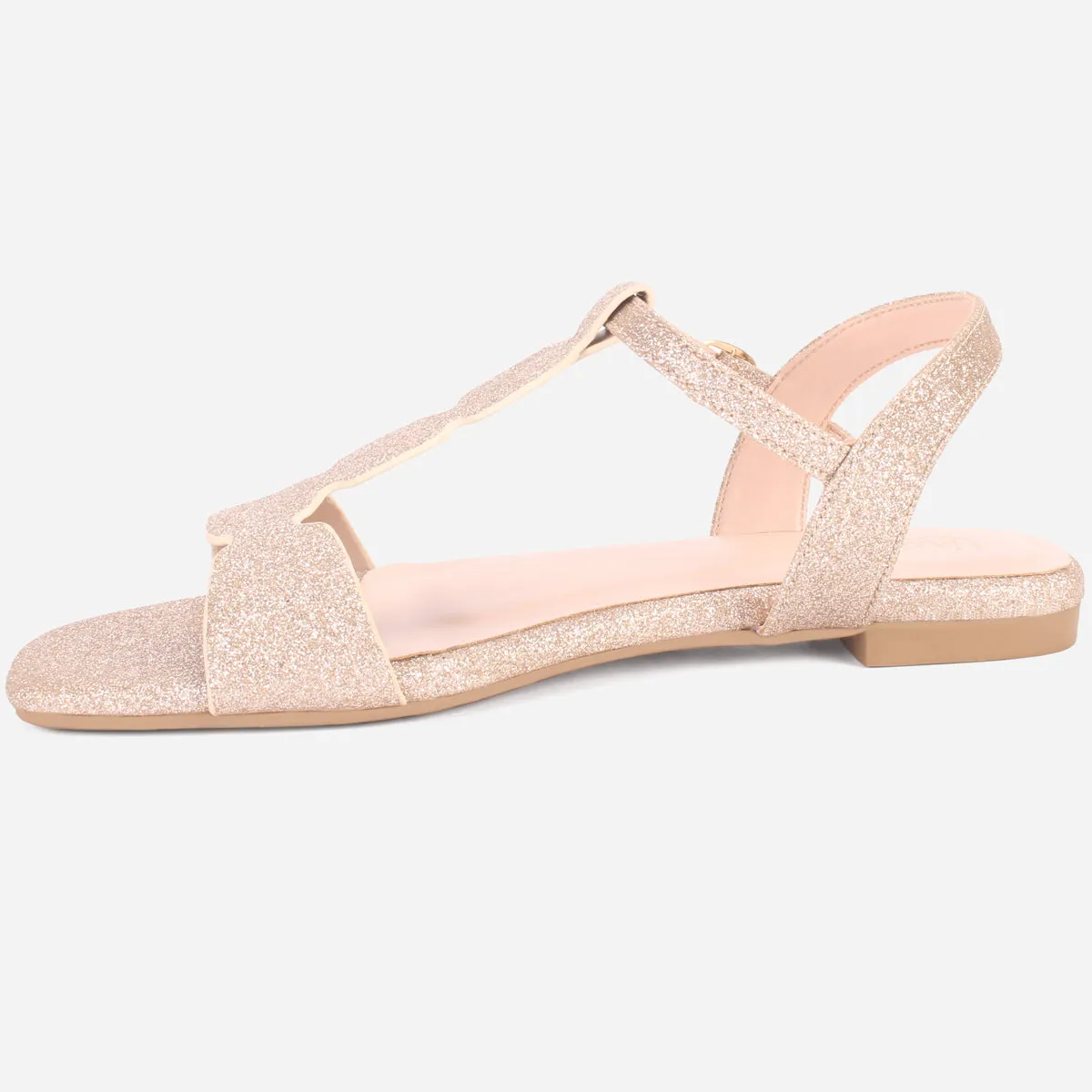 Womens "BENNU" Shimmery Summer Sandals