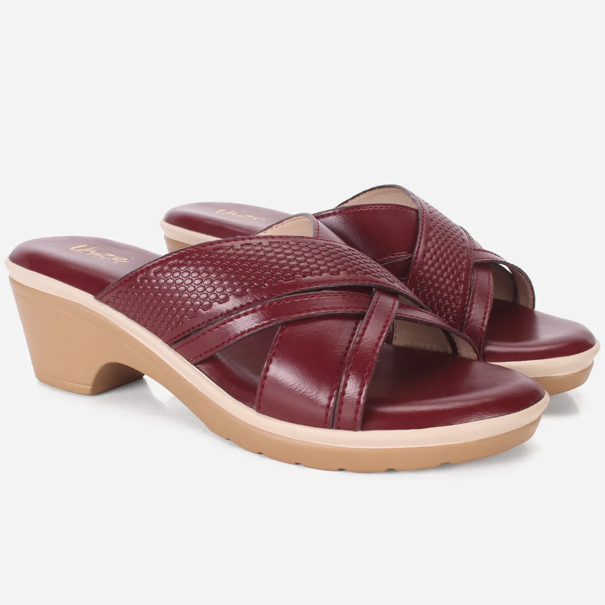 Womens "HERMINIA" Crisscross Strap Comfy Summer Slippers