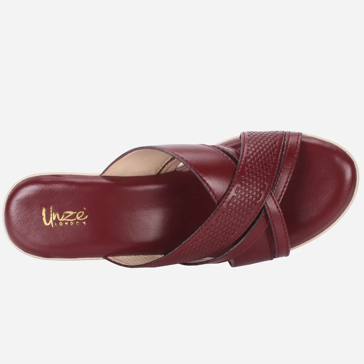 Womens "HERMINIA" Crisscross Strap Comfy Summer Slippers