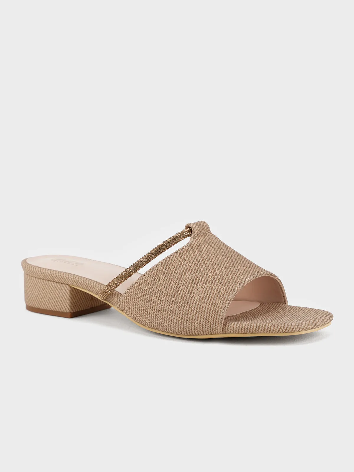 Womens "ITALIA" Stylish Block Heel Slipper