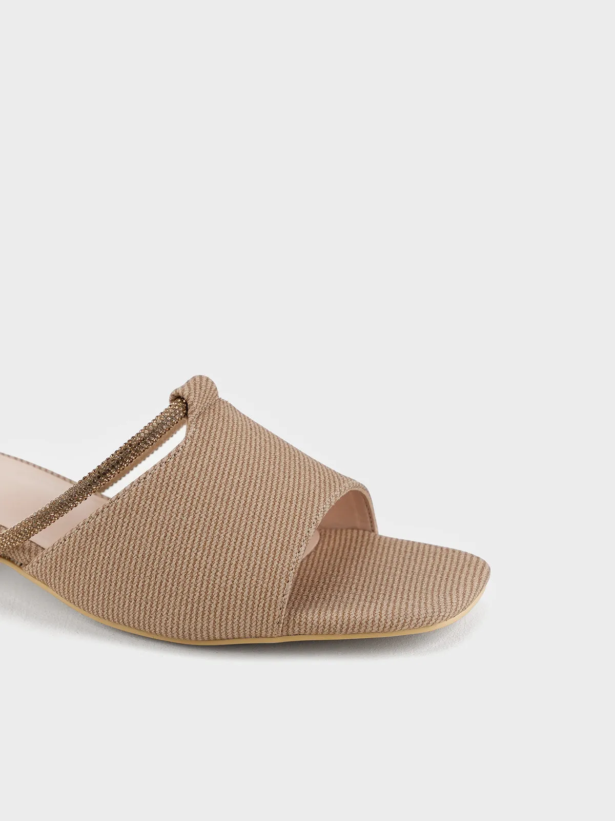 Womens "ITALIA" Stylish Block Heel Slipper