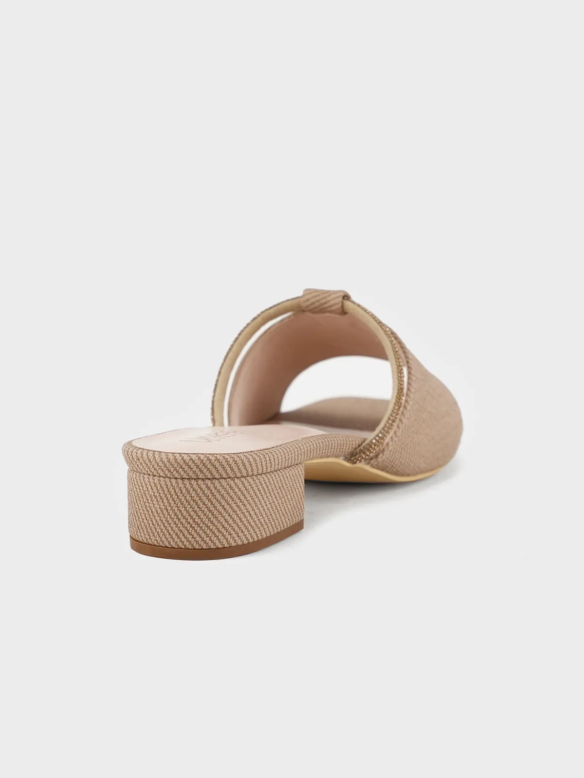 Womens "ITALIA" Stylish Block Heel Slipper