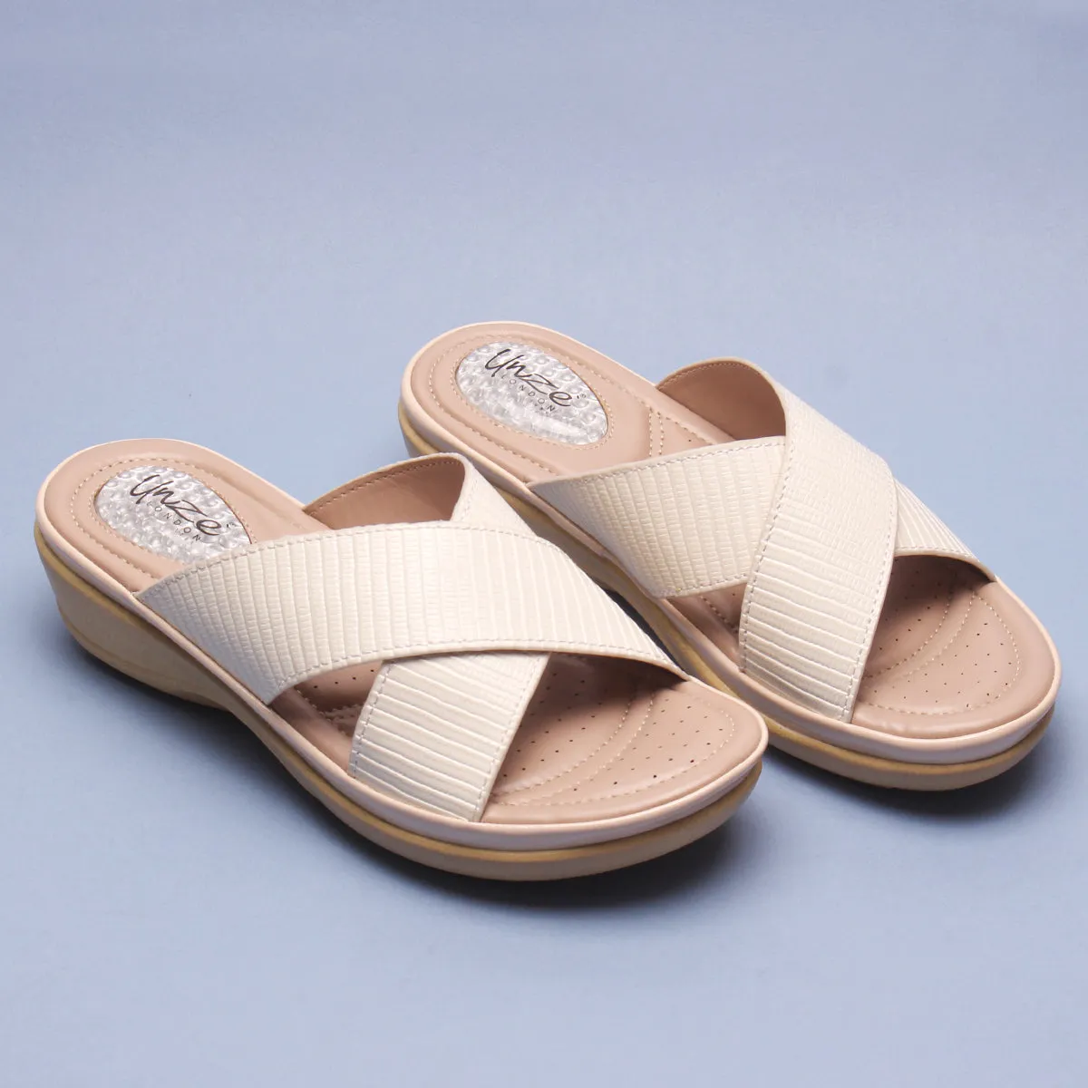 Womens "JOSEPHINE" Comfy Summer Wedge Slippers