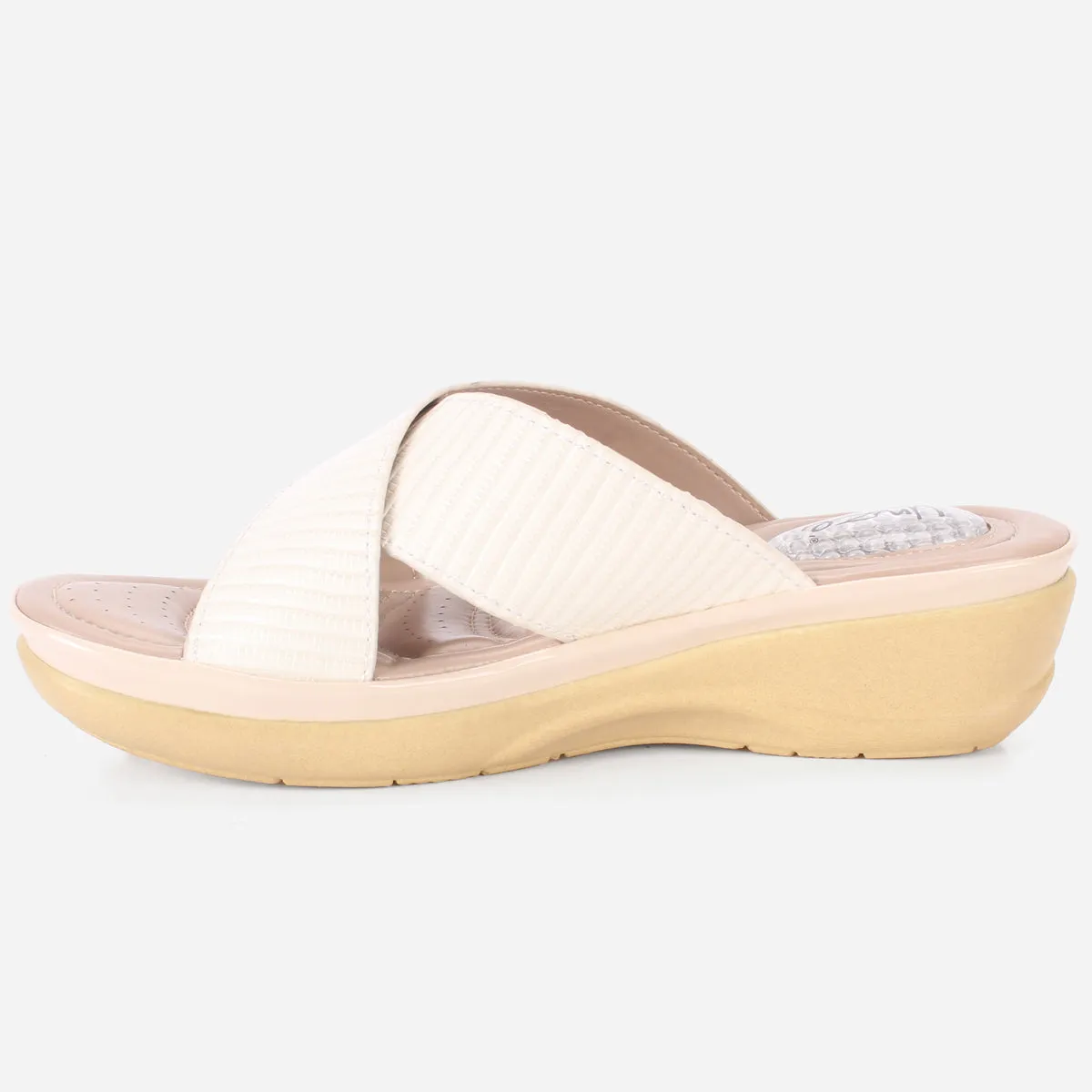 Womens "JOSEPHINE" Comfy Summer Wedge Slippers