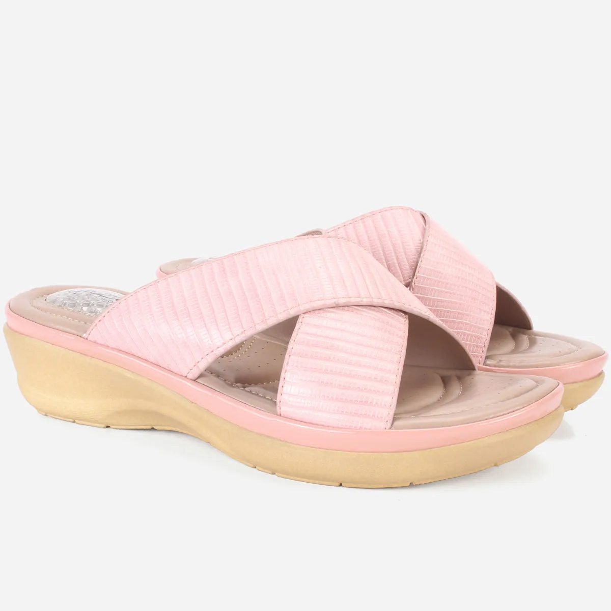Womens "JOSEPHINE" Comfy Summer Wedge Slippers