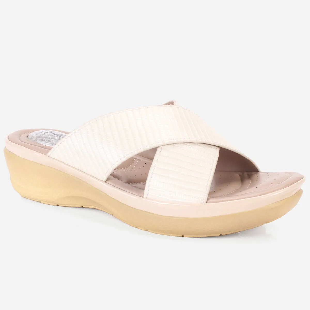 Womens "JOSEPHINE" Comfy Summer Wedge Slippers
