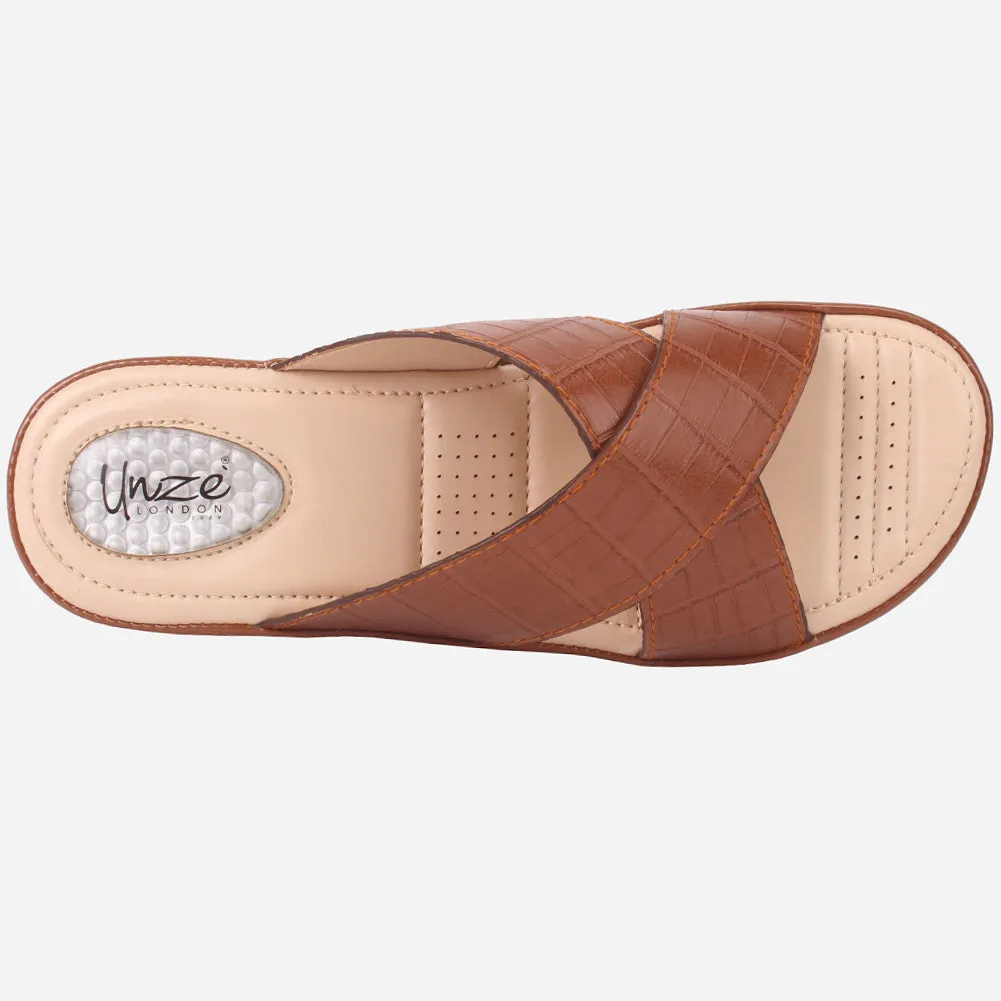 Womens "JOSEPHINE" Comfy Summer Wedge Slippers