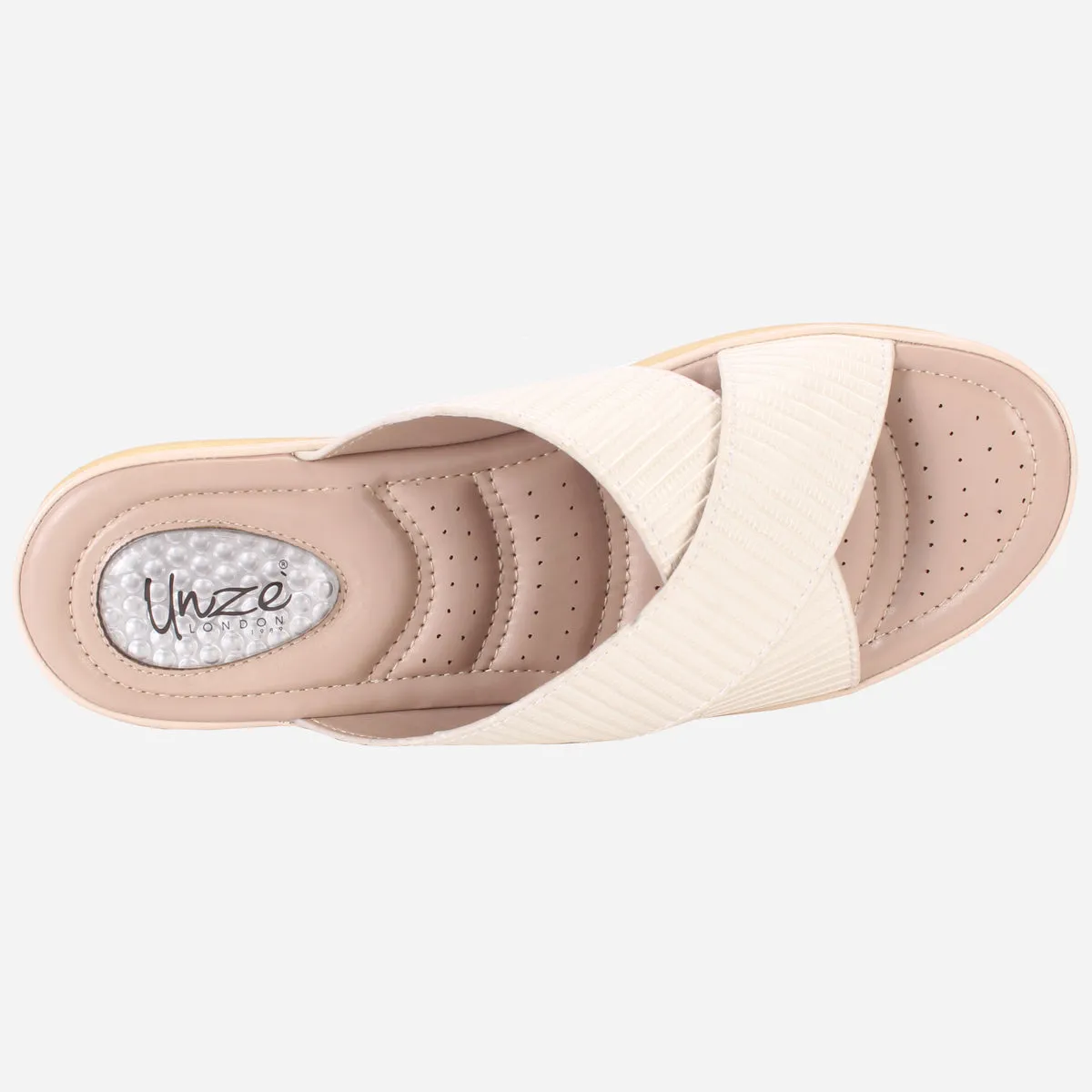 Womens "JOSEPHINE" Comfy Summer Wedge Slippers