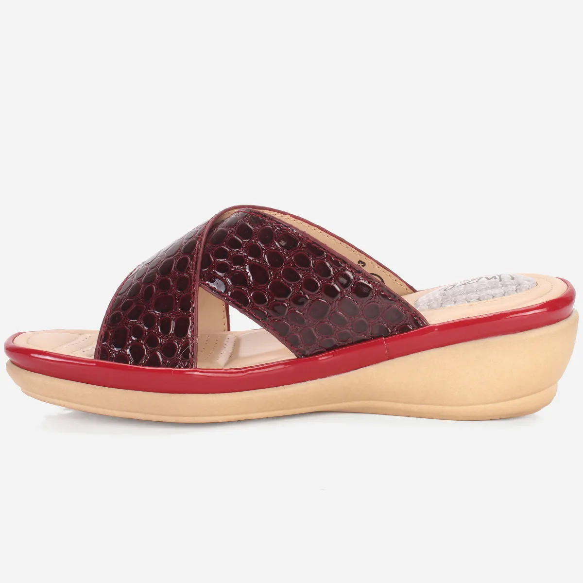 Womens "JOSEPHINE" Comfy Summer Wedge Slippers
