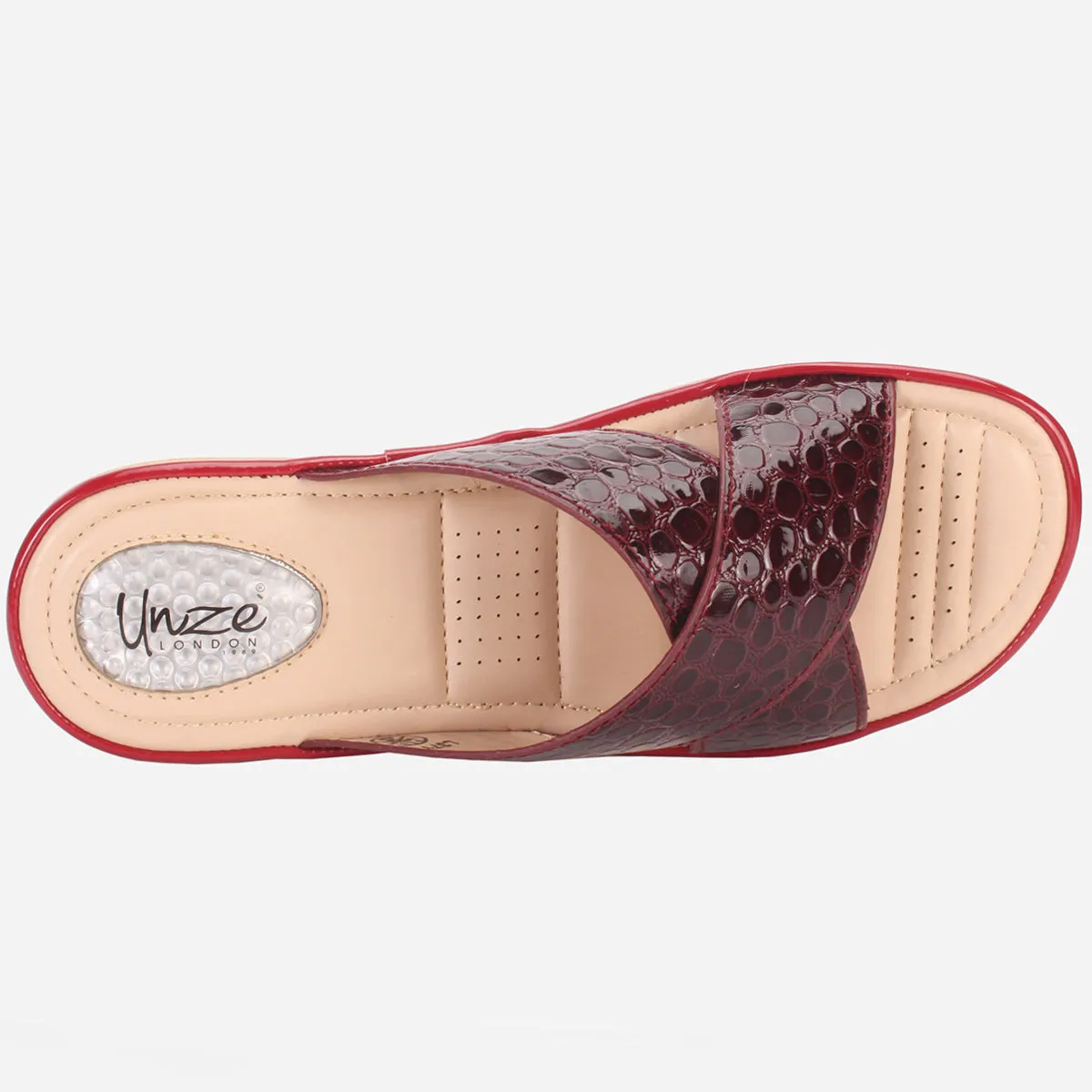 Womens "JOSEPHINE" Comfy Summer Wedge Slippers
