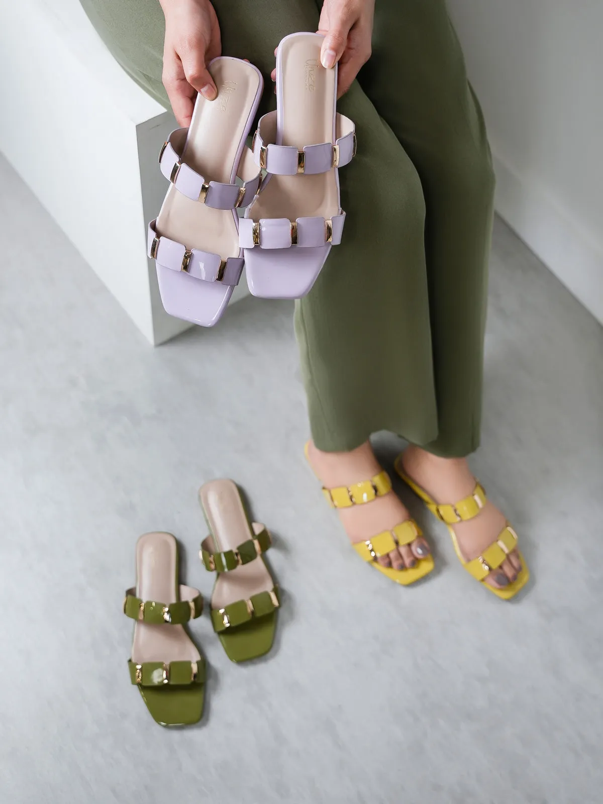 Women's "OSCAR" Flat Summer Open-Toe Slippers