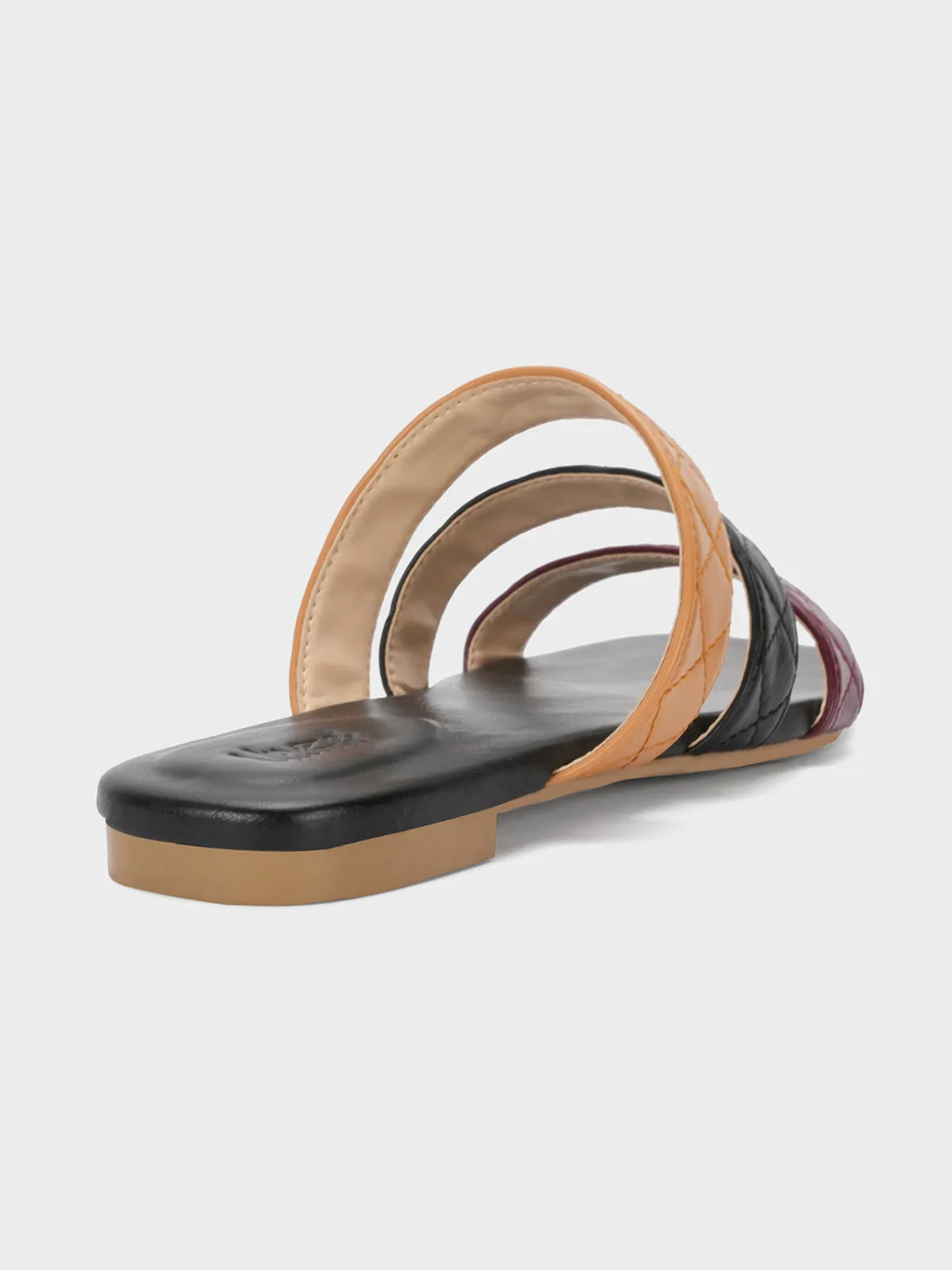 Womens "SAVERINE" Flat Summer Slippers