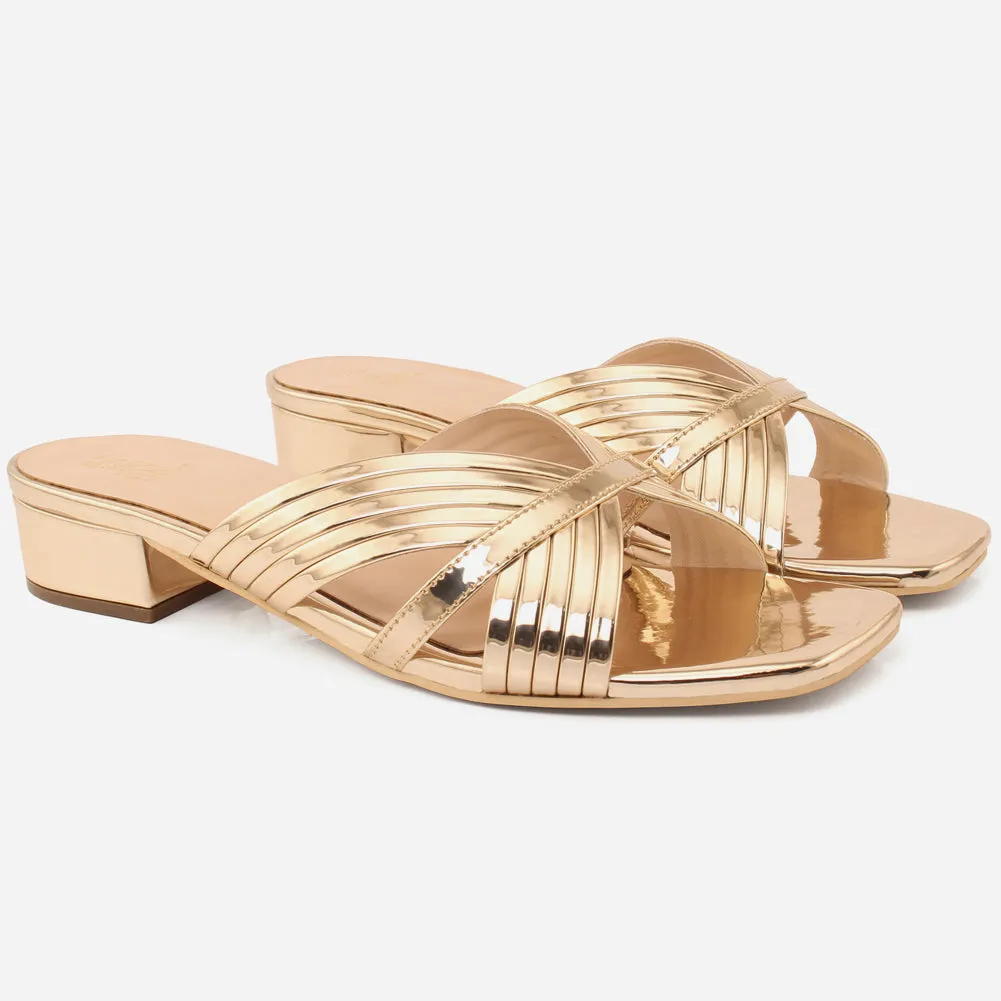 Womens "ZEEQ" Stripy Everyday Slip-ons Shoes